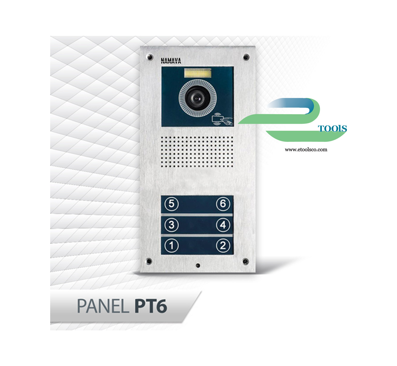 پنل 6 واحدی لمسی آیفون تصویری نماوا PT6